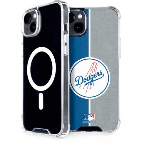 MLB Los Angeles Dodgers Split iPhone 15 Plus MagSafe Case