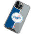 MLB Los Angeles Dodgers Split iPhone 14 Pro Clear Case