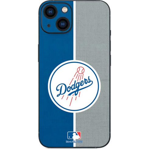 MLB Los Angeles Dodgers Split iPhone 14 Skin