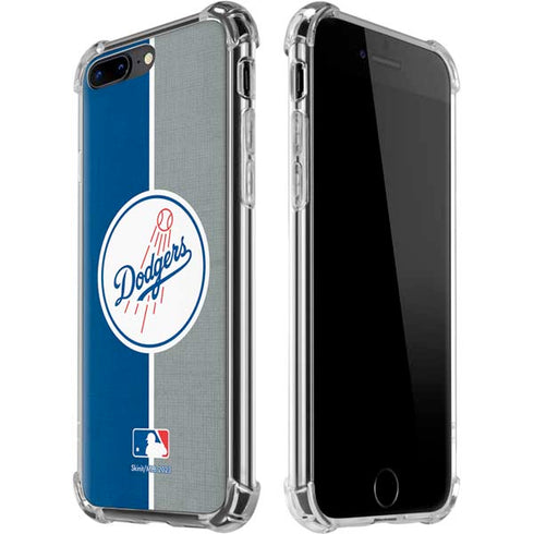 MLB Los Angeles Dodgers Split iPhone 7/8 Plus Clear Case