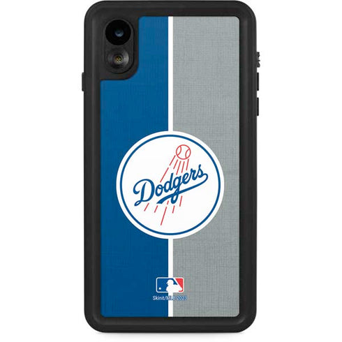 MLB Los Angeles Dodgers Split iPhone XR Waterproof Case