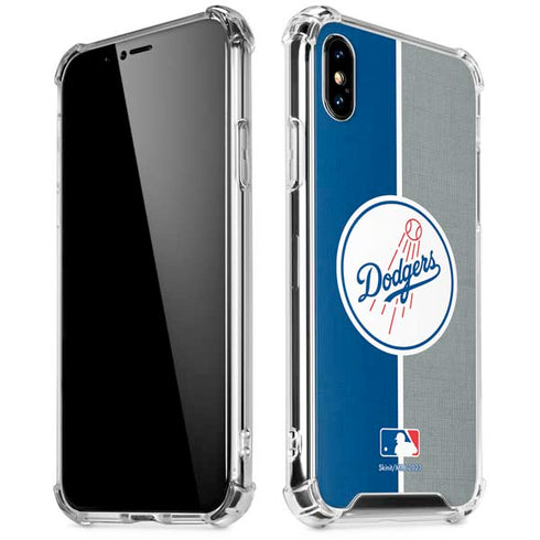 MLB Los Angeles Dodgers Split iPhone XS Max Clear Case