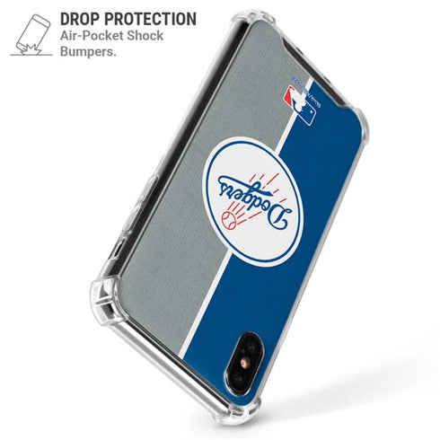 MLB Los Angeles Dodgers Split iPhone XS Max Clear Case