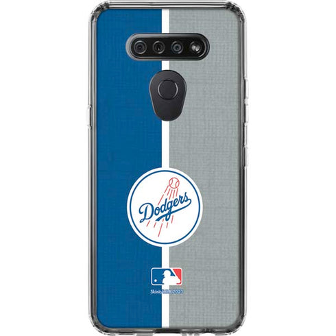 MLB Los Angeles Dodgers Split LG K51/Q51 Clear Case