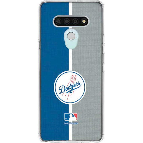 MLB Los Angeles Dodgers Split LG Stylo 6 Clear Case
