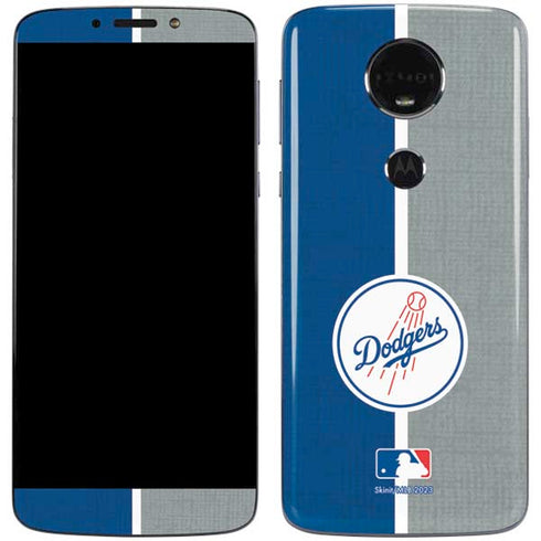 MLB Los Angeles Dodgers Split Moto E5 Plus Skin