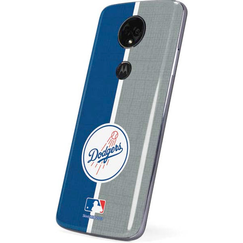 MLB Los Angeles Dodgers Split Moto E5 Plus Skin