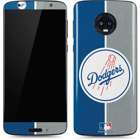 MLB Los Angeles Dodgers Split Moto G6 Skin
