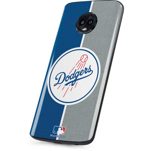 MLB Los Angeles Dodgers Split Moto G6 Skin