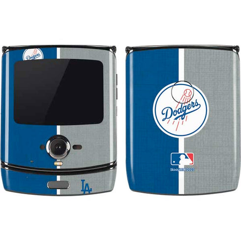MLB Los Angeles Dodgers Split Motorola RAZR Skin