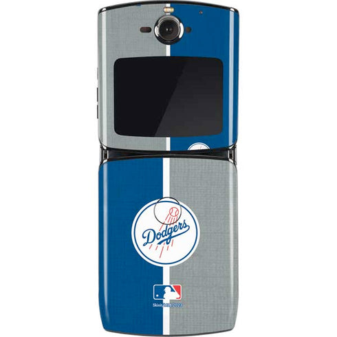 MLB Los Angeles Dodgers Split Motorola RAZR Skin