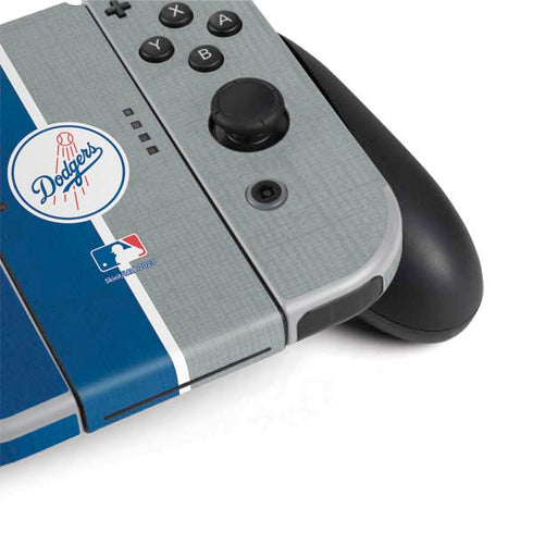MLB Los Angeles Dodgers Split Nintendo Switch OLED (2021) Skin
