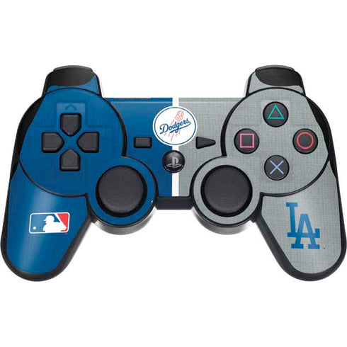 MLB Los Angeles Dodgers Split PS3 Dual Shock wireless controller Skin