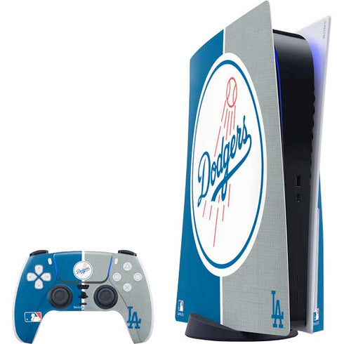MLB Los Angeles Dodgers Split PS5 Bundle Skin
