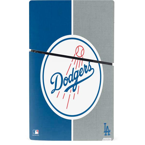 MLB Los Angeles Dodgers Split PS5 Slim Digital Edition Bundle Skin