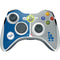 MLB Los Angeles Dodgers Split Xbox 360 Wireless Controller Skin