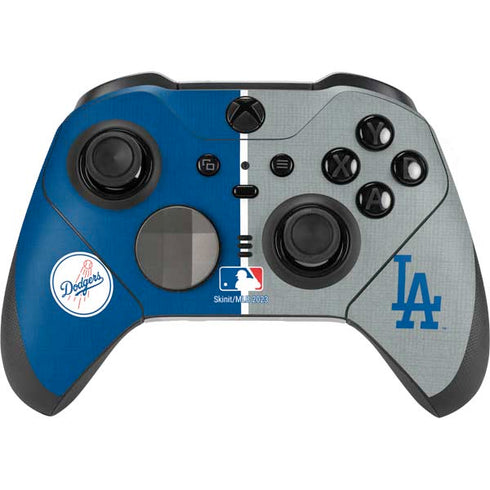 MLB Los Angeles Dodgers Split Xbox Elite Wireless Controller Series 2 Skin