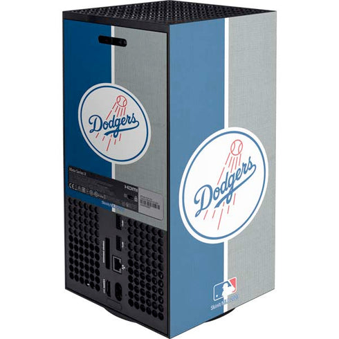 MLB Los Angeles Dodgers Split Xbox Series X Console Skin