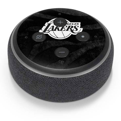 NBA Los Angeles Lakers Black Animal Print Amazon Echo Dot Skin