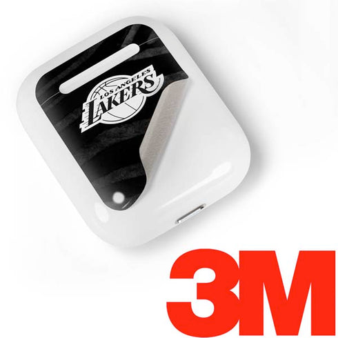 NBA Los Angeles Lakers Black Animal Print Apple AirPods Skin