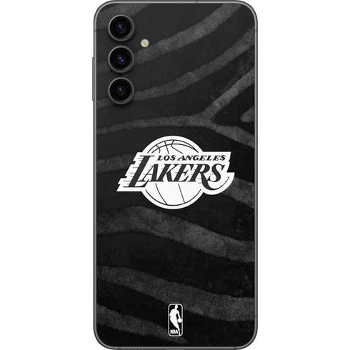 NBA Los Angeles Lakers Black Animal Print Galaxy A14 5G Skin