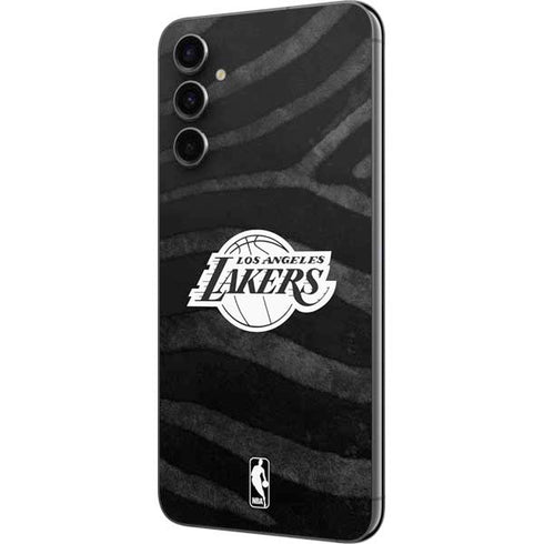 NBA Los Angeles Lakers Black Animal Print Galaxy A14 5G Skin
