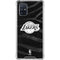 NBA Los Angeles Lakers Black Animal Print Galaxy A71 5G Clear Case