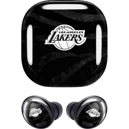 NBA Los Angeles Lakers Black Animal Print Galaxy Buds Pro Skin