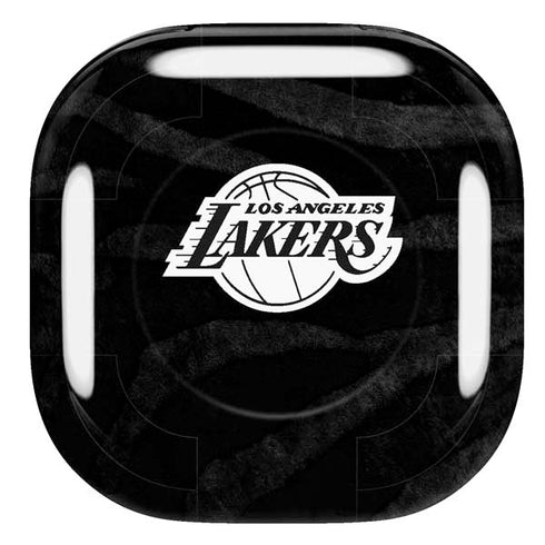 NBA Los Angeles Lakers Black Animal Print Galaxy Buds Pro Skin
