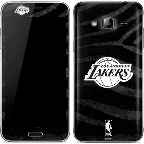 NBA Los Angeles Lakers Black Animal Print Galaxy J3 Skin