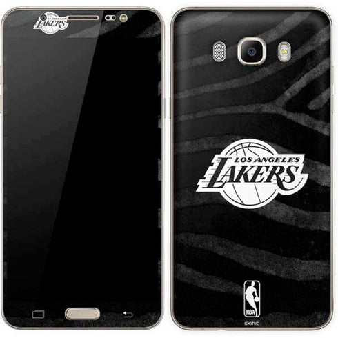 NBA Los Angeles Lakers Black Animal Print Galaxy J7 Skin