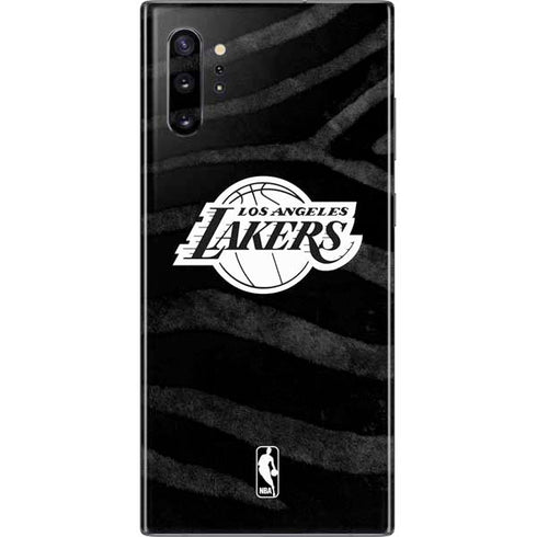 NBA Los Angeles Lakers Black Animal Print Galaxy Note 10 Plus Skin