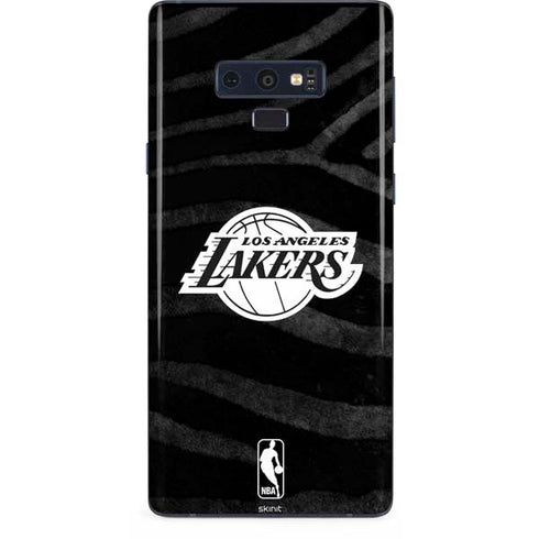 NBA Los Angeles Lakers Black Animal Print Galaxy Note 9 Skin
