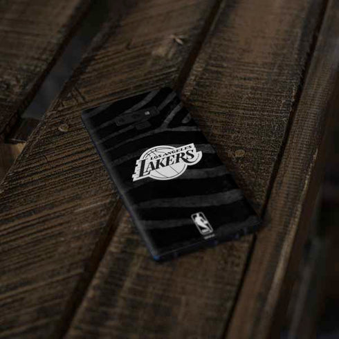 NBA Los Angeles Lakers Black Animal Print Galaxy Note 9 Skin