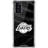NBA Los Angeles Lakers Black Animal Print Galaxy Note20 5G Clear Case