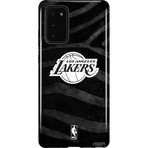 NBA Los Angeles Lakers Black Animal Print Galaxy Note20 5G Pro Case