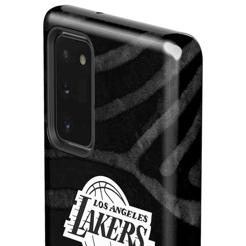NBA Los Angeles Lakers Black Animal Print Galaxy Note20 5G Pro Case