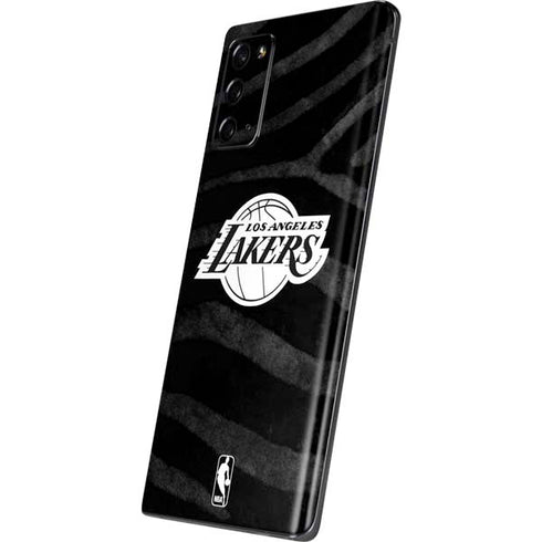 NBA Los Angeles Lakers Black Animal Print Galaxy Note20 5G Skin