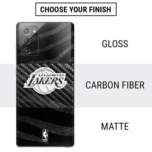 NBA Los Angeles Lakers Black Animal Print Galaxy Note20 5G Skin