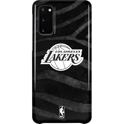 NBA Los Angeles Lakers Black Animal Print Galaxy S20 Lite Case