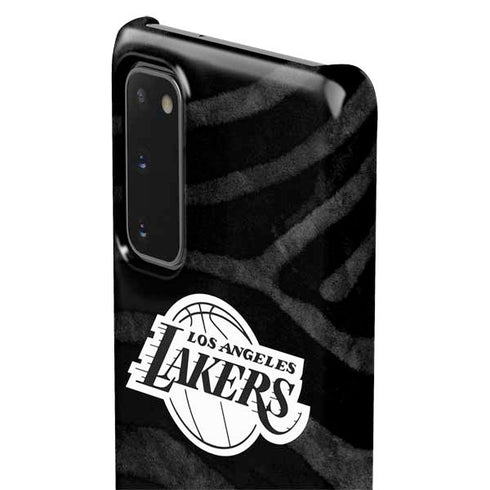 NBA Los Angeles Lakers Black Animal Print Galaxy S20 Lite Case