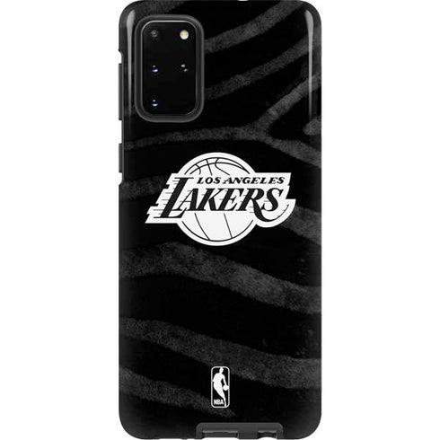 NBA Los Angeles Lakers Black Animal Print Galaxy S20 Plus Pro Case