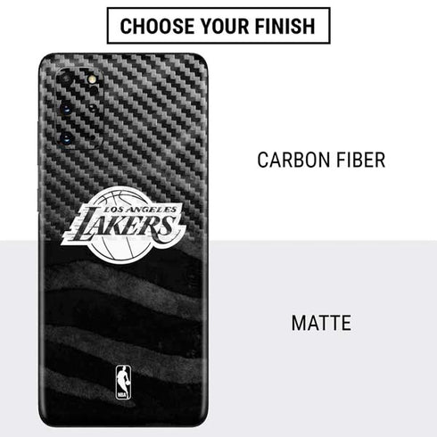 NBA Los Angeles Lakers Black Animal Print Galaxy S20 Plus Skin