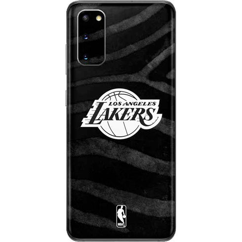 NBA Los Angeles Lakers Black Animal Print Galaxy S20 Skin