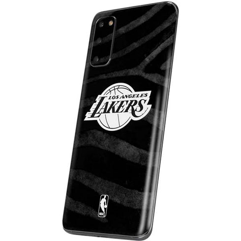 NBA Los Angeles Lakers Black Animal Print Galaxy S20 Skin