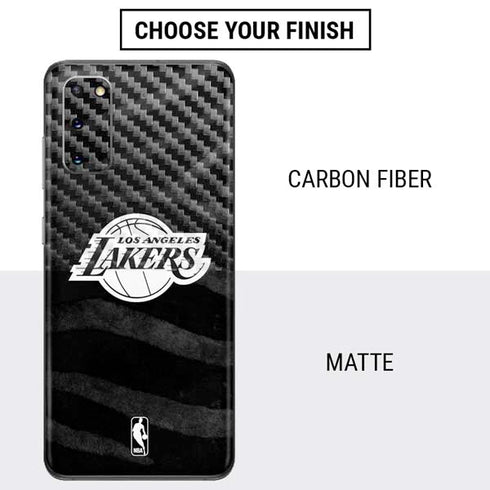 NBA Los Angeles Lakers Black Animal Print Galaxy S20 Skin