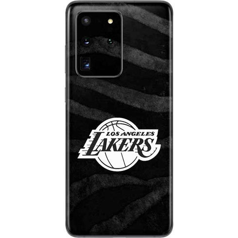 NBA Los Angeles Lakers Black Animal Print Galaxy S20 Ultra 5G Skin