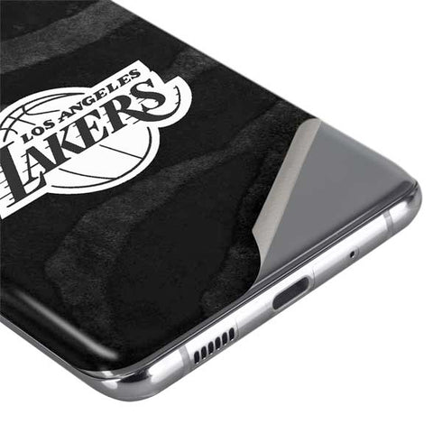 NBA Los Angeles Lakers Black Animal Print Galaxy S20 Ultra 5G Skin