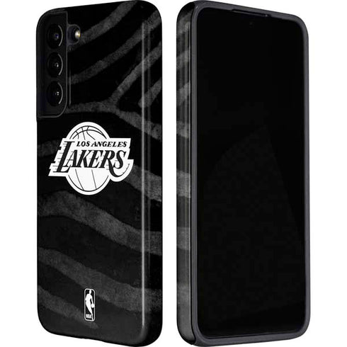 NBA Los Angeles Lakers Black Animal Print Galaxy S22 Plus Pro Case
