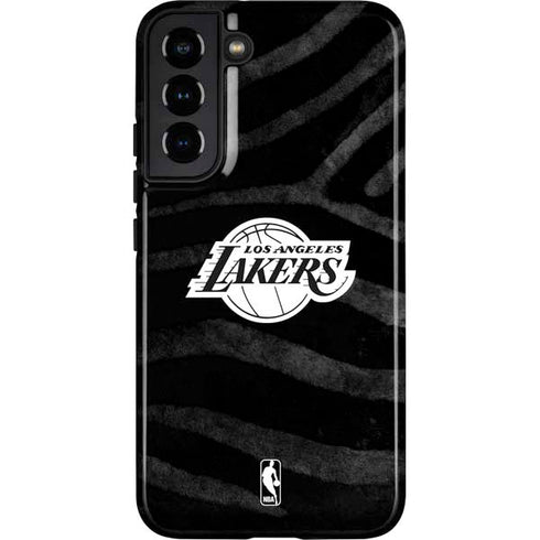 NBA Los Angeles Lakers Black Animal Print Galaxy S22 Plus Pro Case